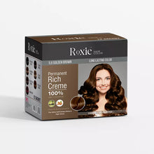 Roxie hair color sachet box Golden Brown